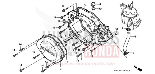 PANNEAU CARTER-MOTEUR D. CR500RY de 2000